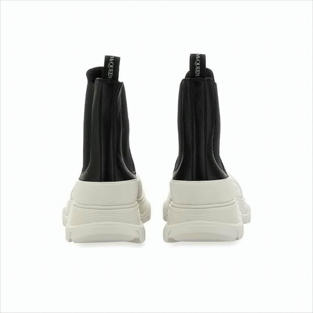 Alexander Mcqueen Black Leather Chelsea Boots