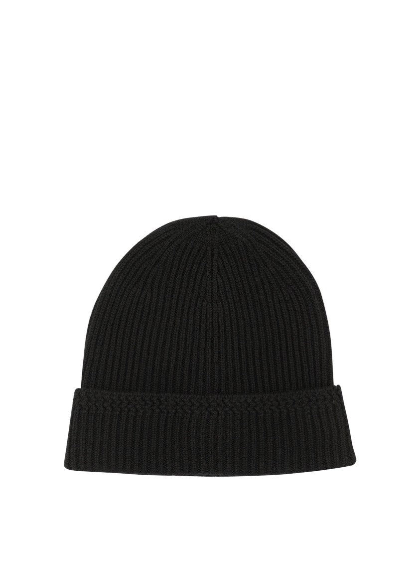Tom Ford Ribbed Cashmere Hat With Folded Cuff