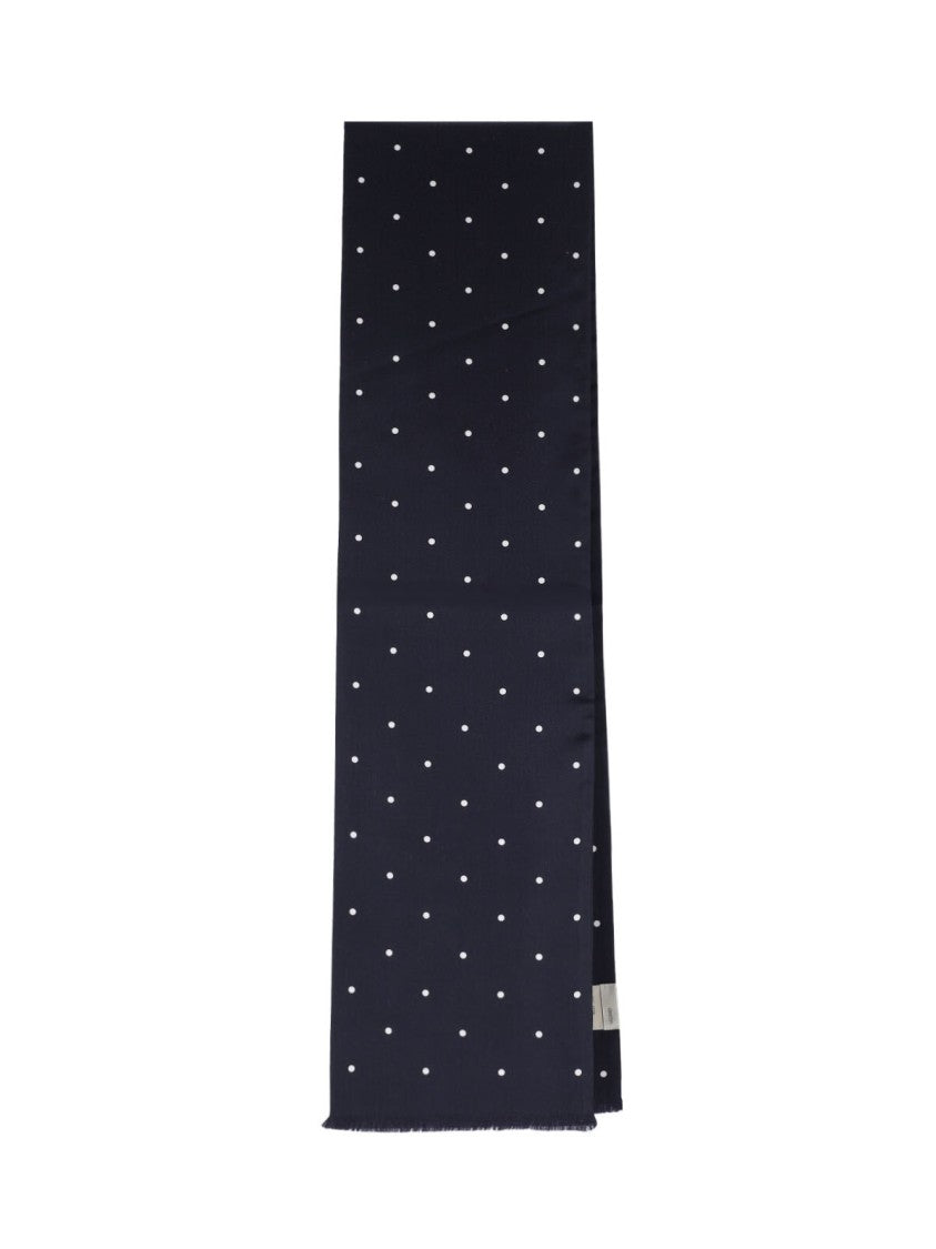 Destin Houndstooth Wool Scarf – Black