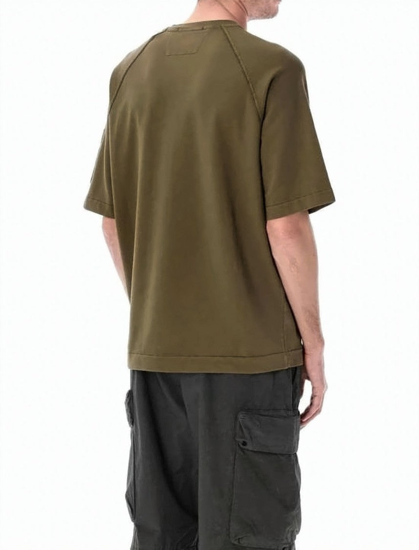 C.P. Company Light Fleece Cotton Short-Sleeve T-Shirt