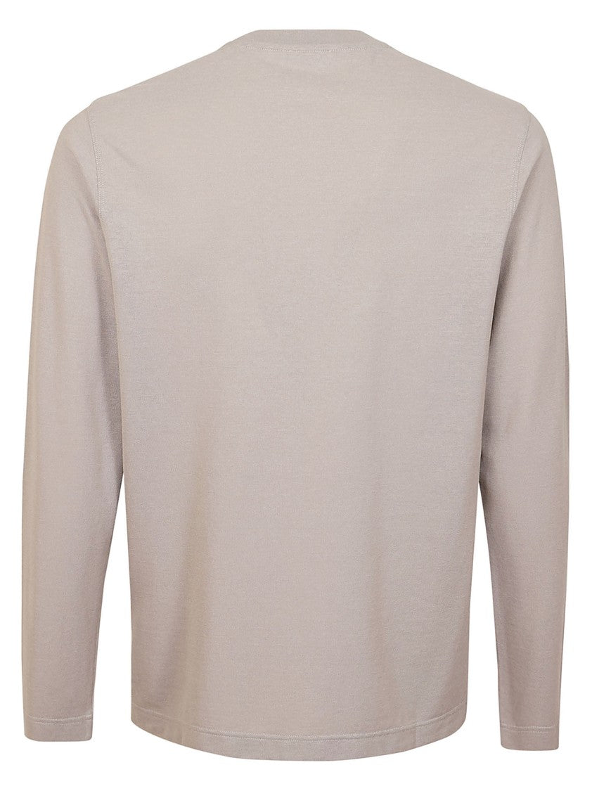Zanone Long-Sleeved Crew Neck T-Shirt With Relaxed Fit