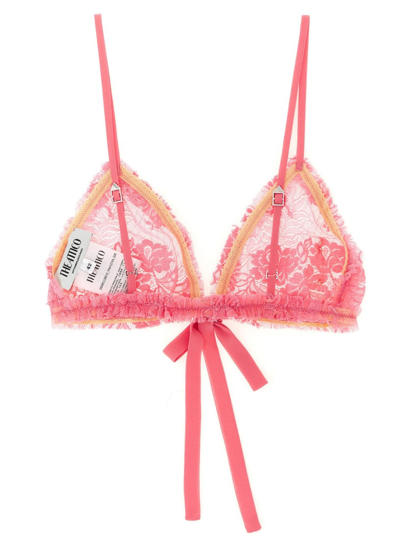The Attico Triangle Lace Bra