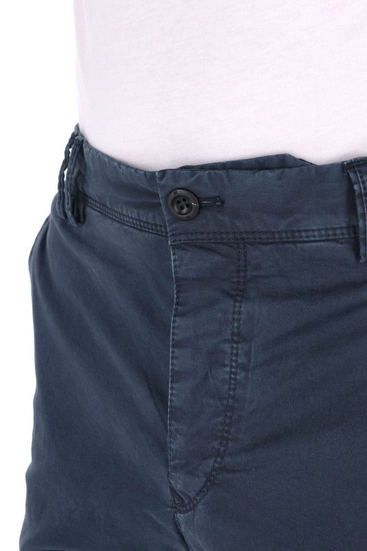Pt Torino Michael Model Delavé Cotton Trousers