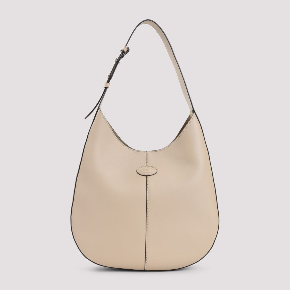 Tod's Nude/Neutrals Calf Leather Shopper Bag