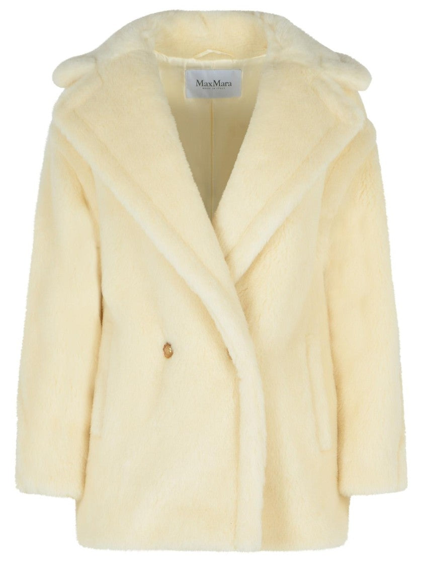 Max Mara White Alpaca And Virgin Wool Jacket