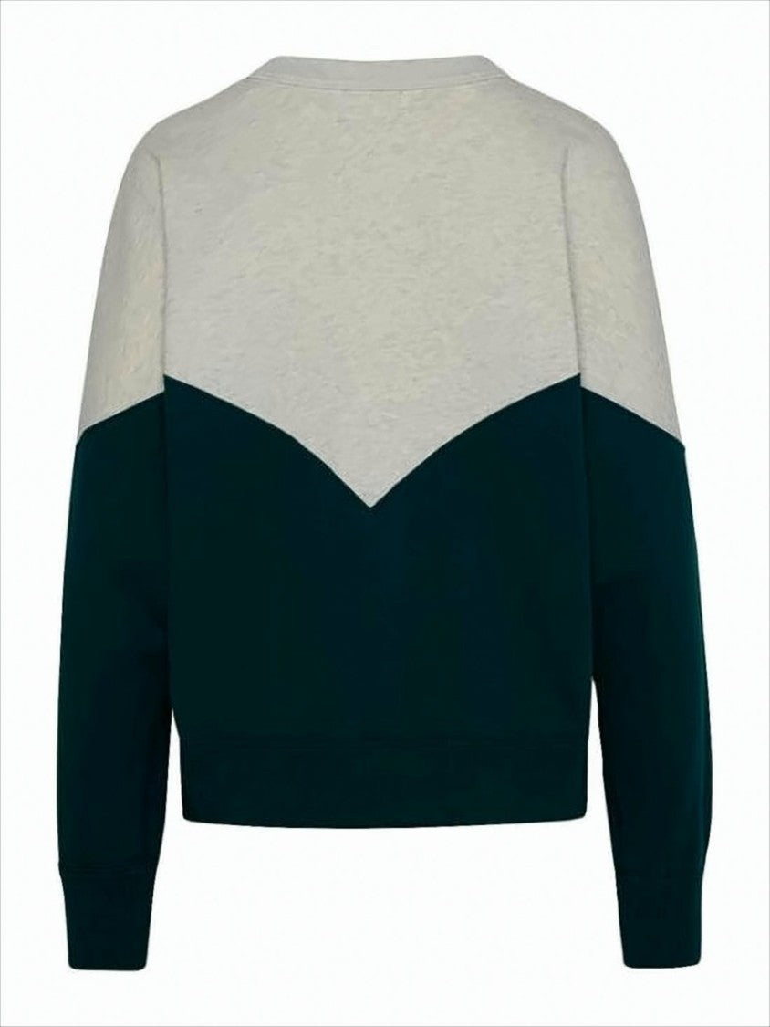 Isabel Marant Color-Block Long-Sleeve Top With Bold Graphic Detailing