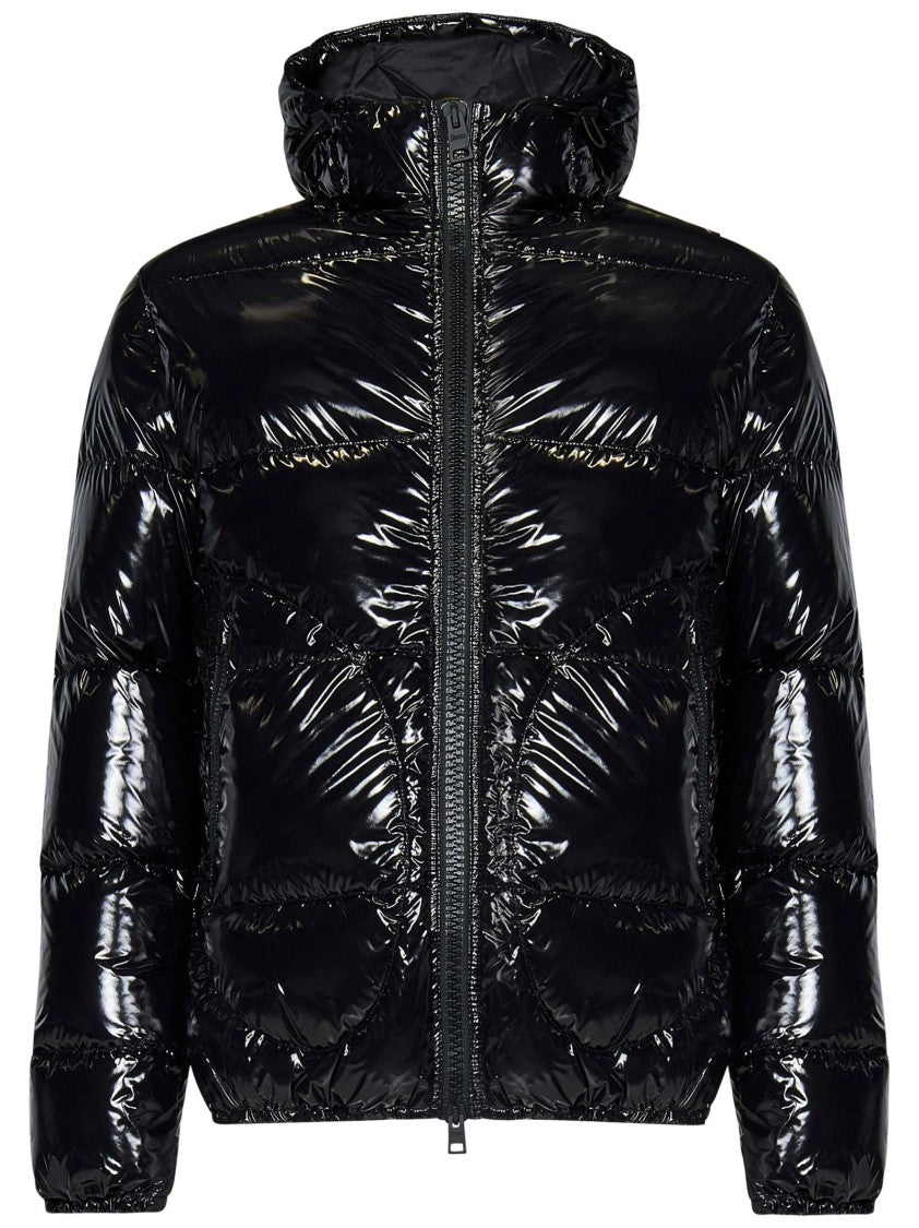 Herno Glossy Nylon Down Jacket With Drawstring Hood