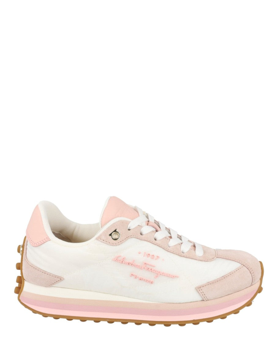 Ferragamo Iggy Mixed Media Sneakers
