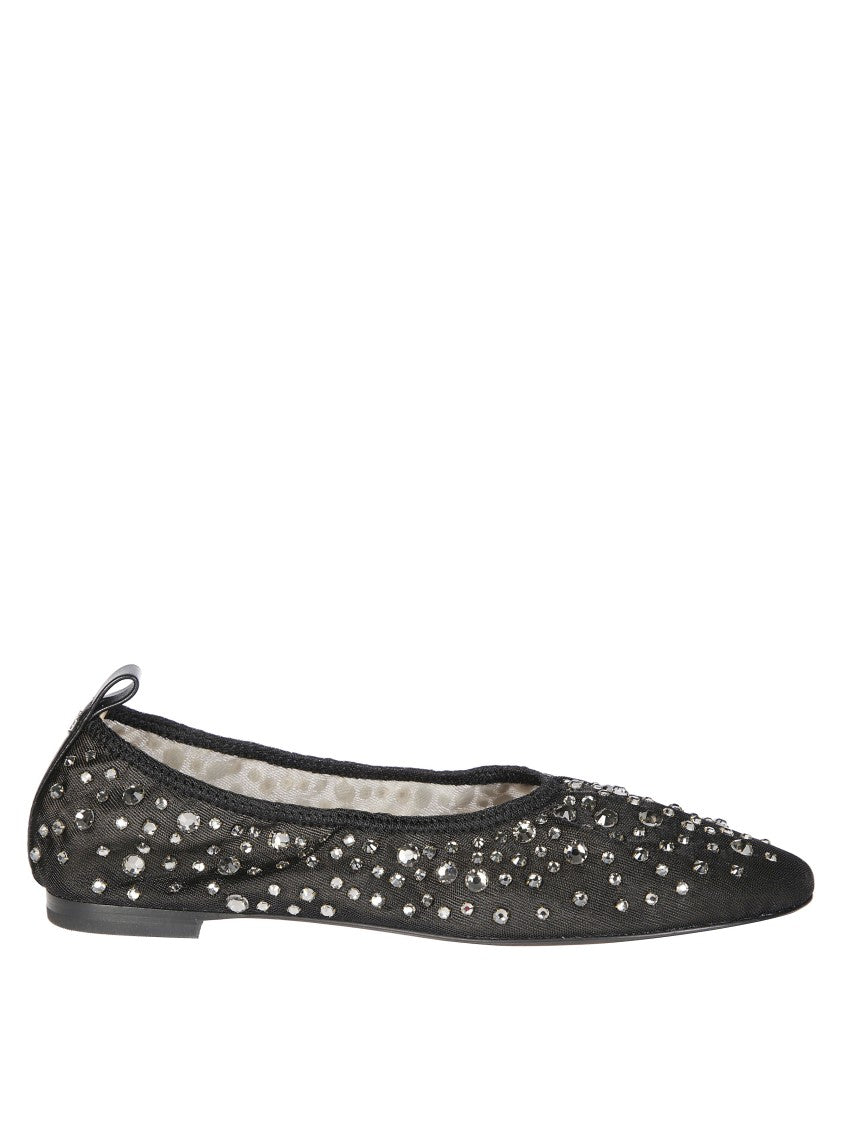 Tory Burch Ballet Flats With Shimmering Rhinestones