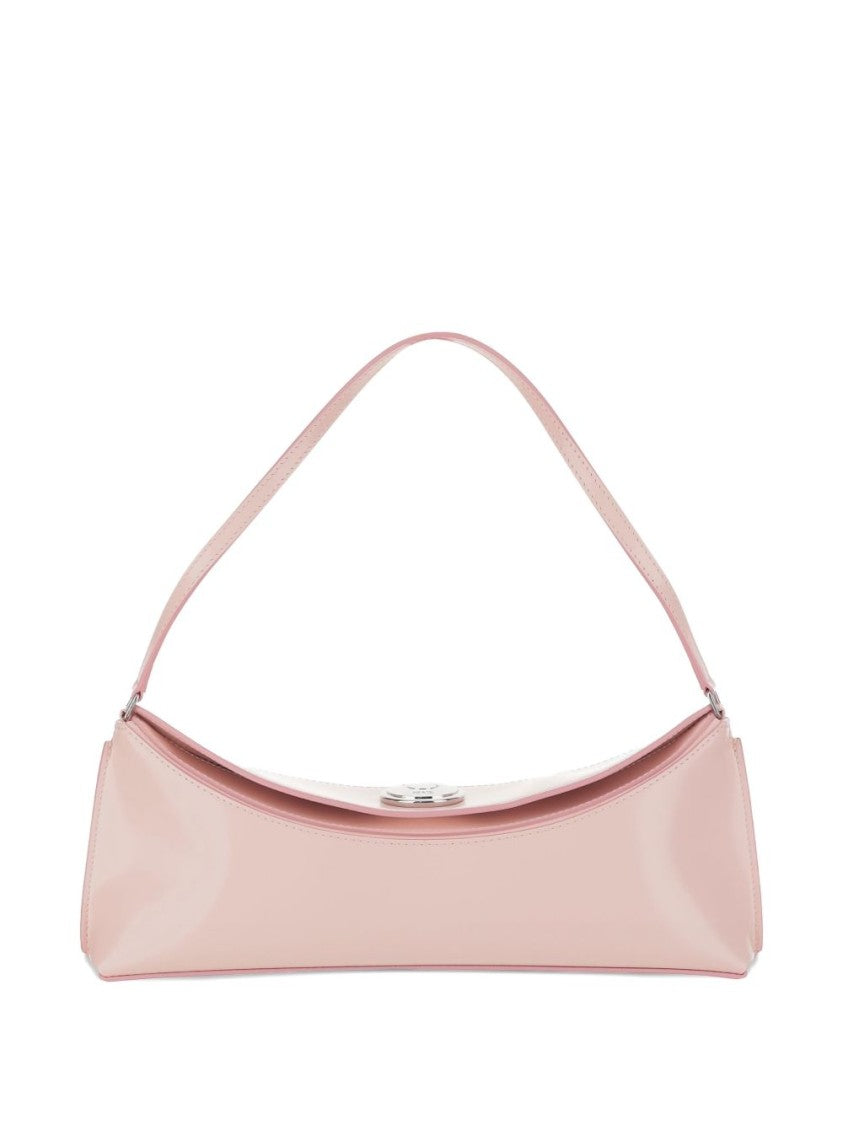 Jacquemus Elongated Pink Leather Handbag