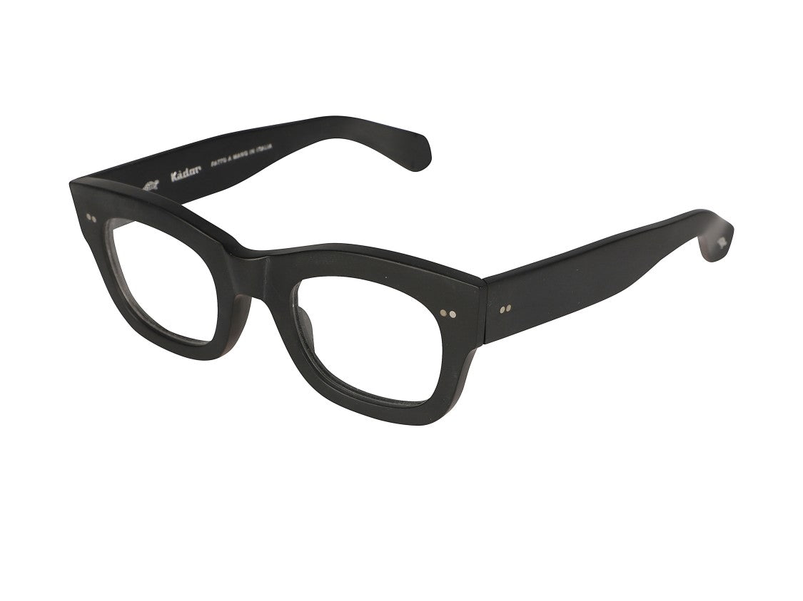Kador Black Ariete Oversized Square Eyeglasses