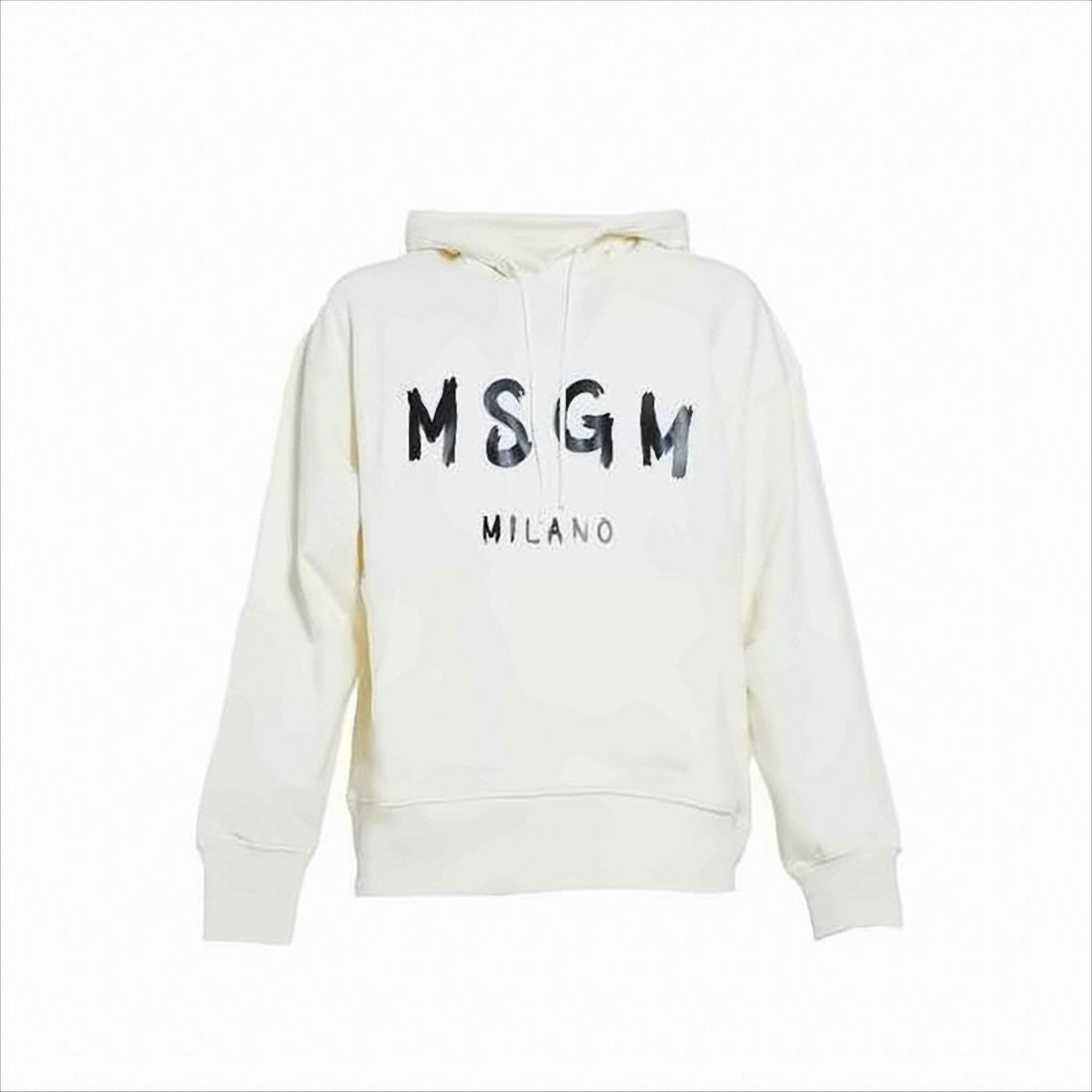 Msgm Relaxed-Fit Hoodie With Bold Graphic Logo
