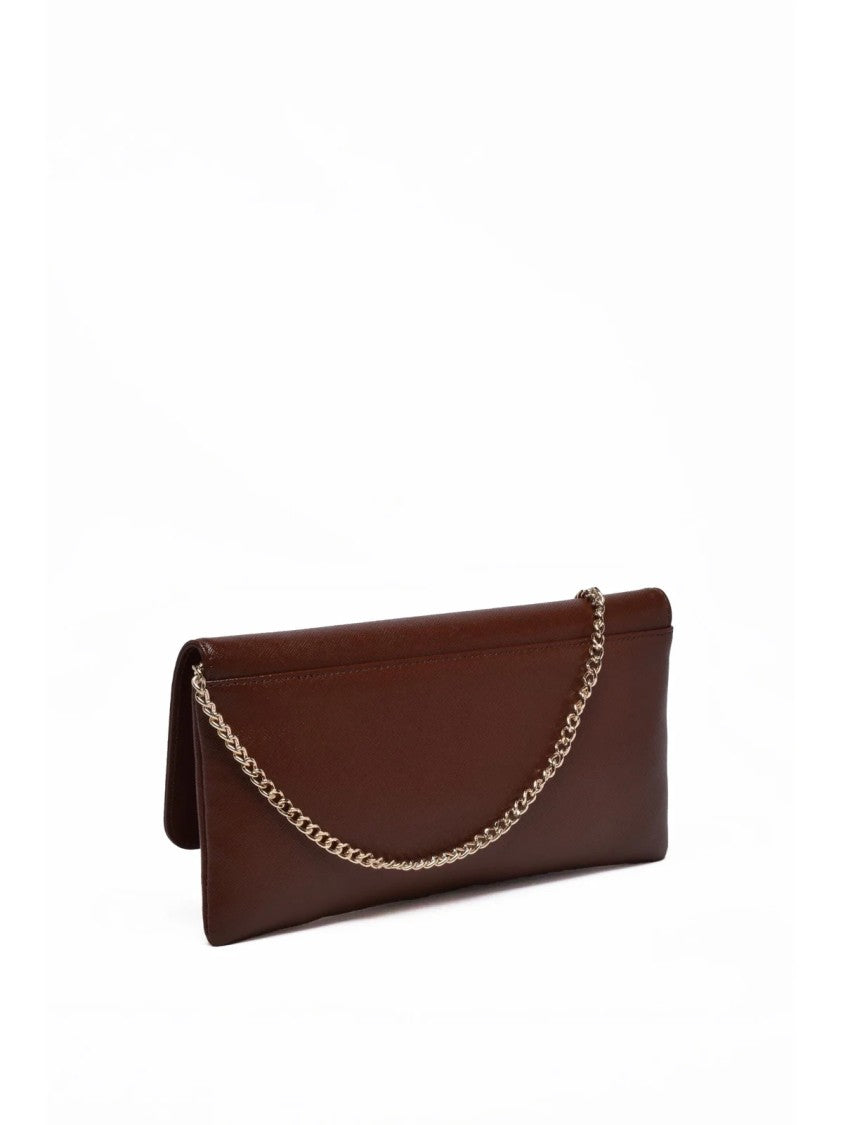 Vivienne Westwood Brown Leather Clip Clutch