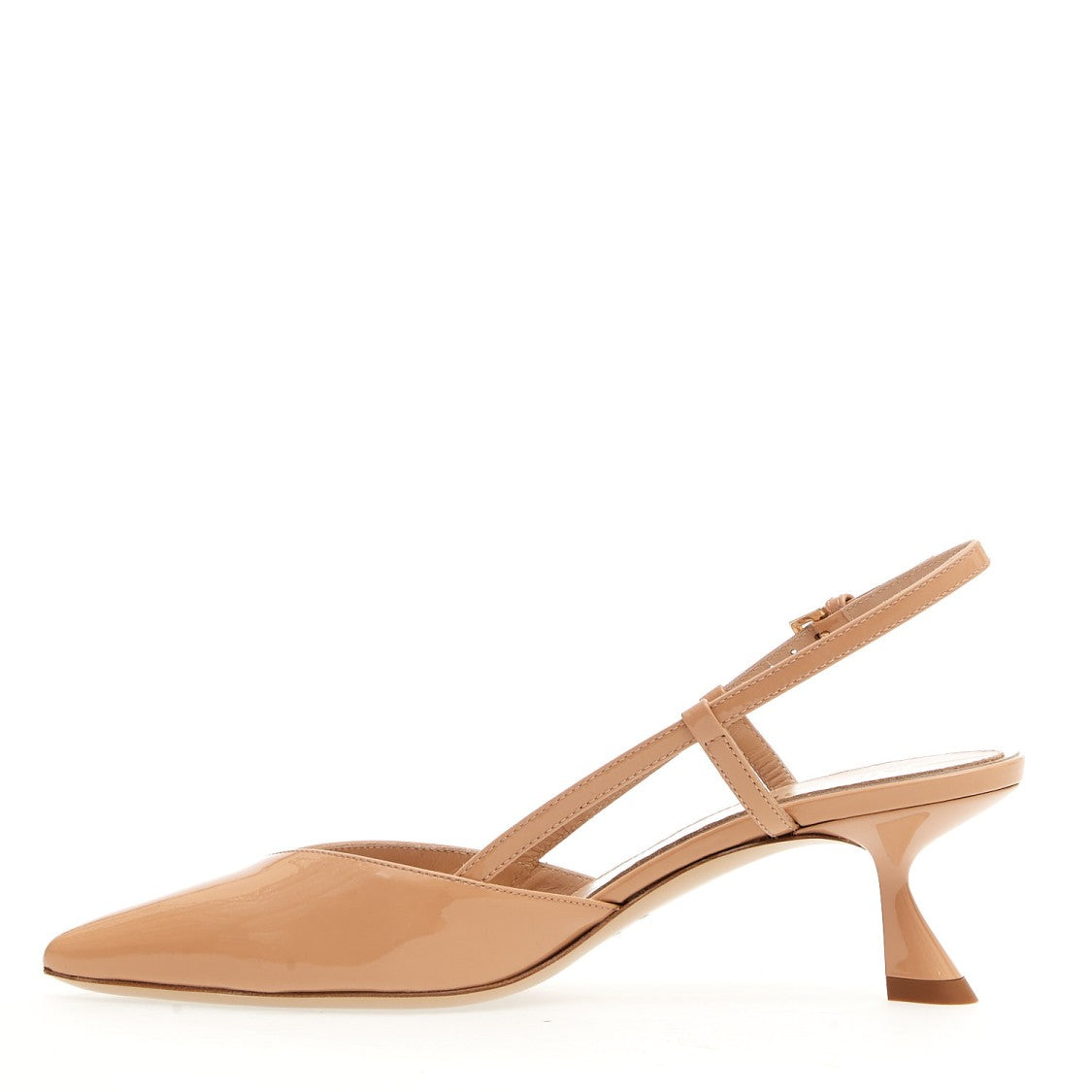 Ninalilou Slingback Vernice Nude Tacco 50 Mm