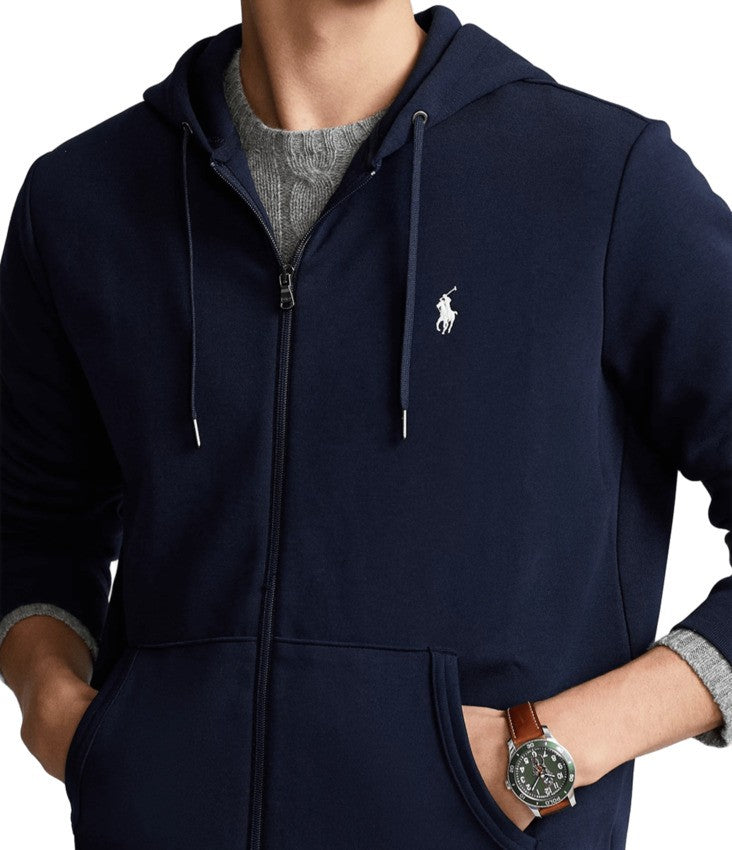 Polo Ralph Lauren Aviator Navy Zip-Up Hoodie With Drawstring