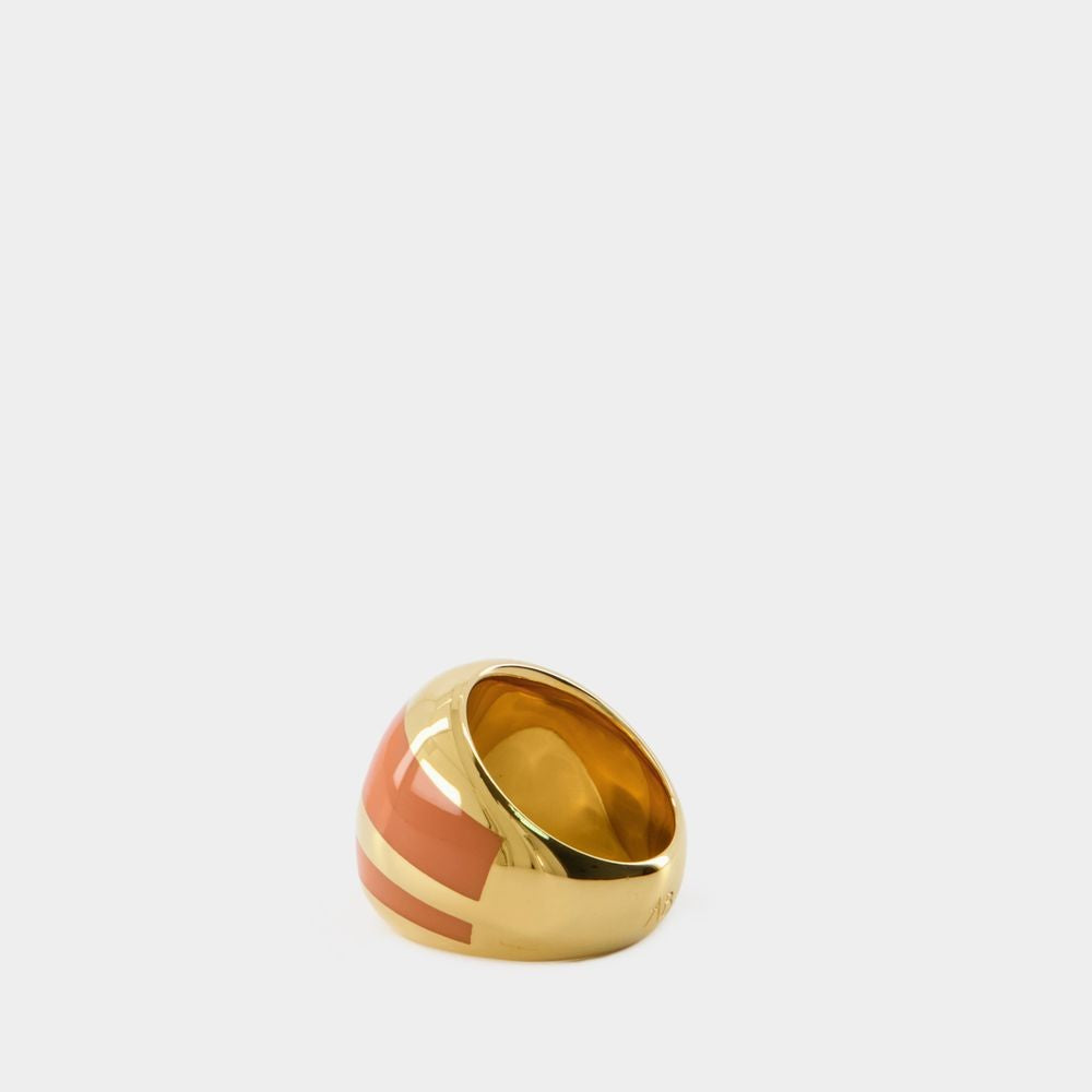 Aurélie Bidermann Ring - Orange Tamarin - Gold Metal