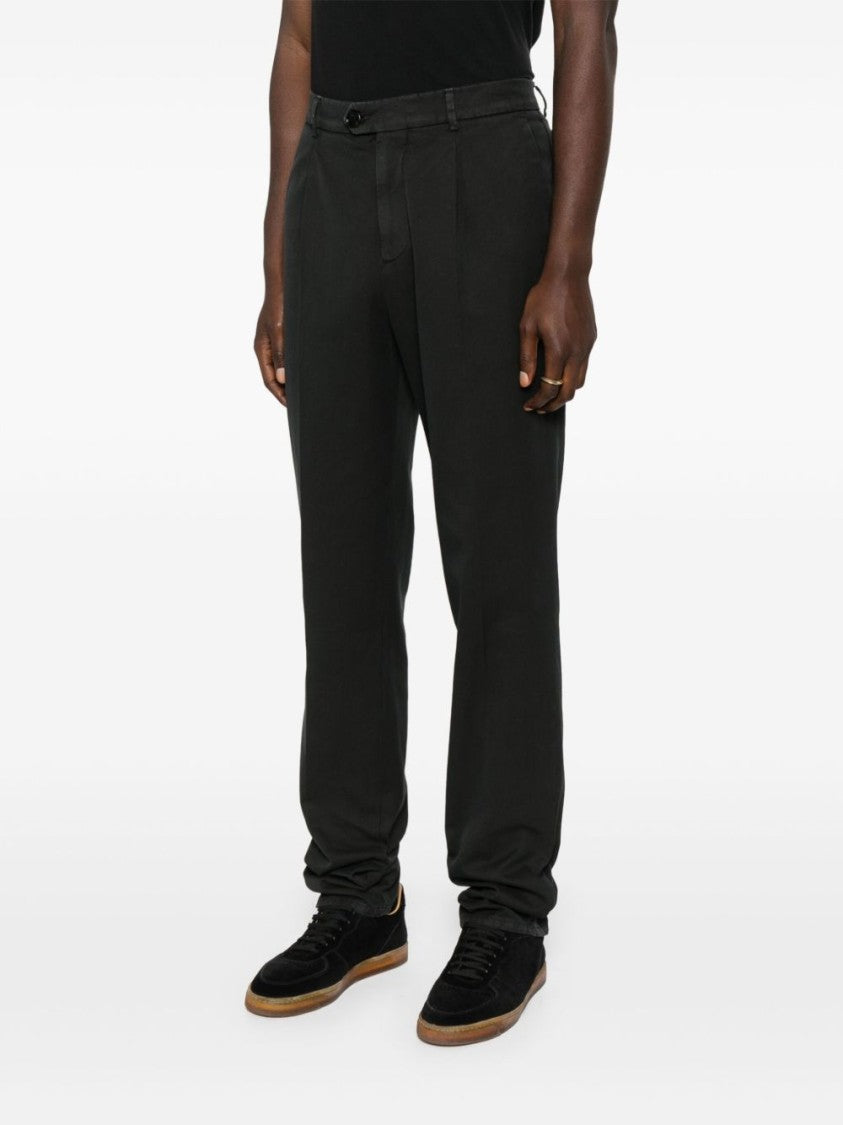 Brunello Cucinelli Tailored Black Trousers With Classic Waistband