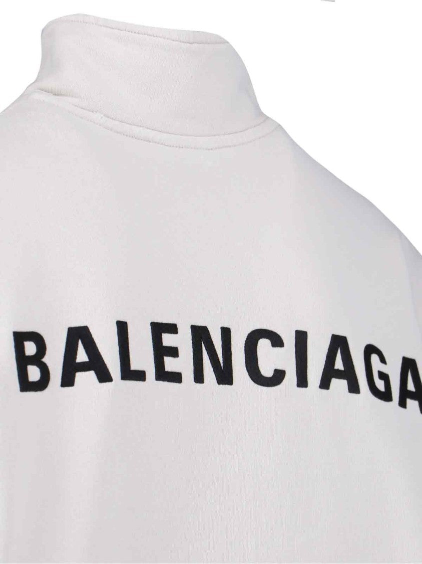 Balenciaga Logo Zip Jacket – White