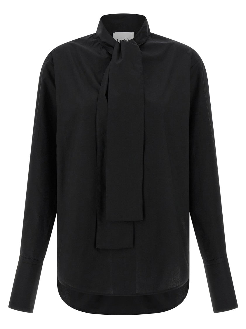 Nude Lavallière Collar Shirt