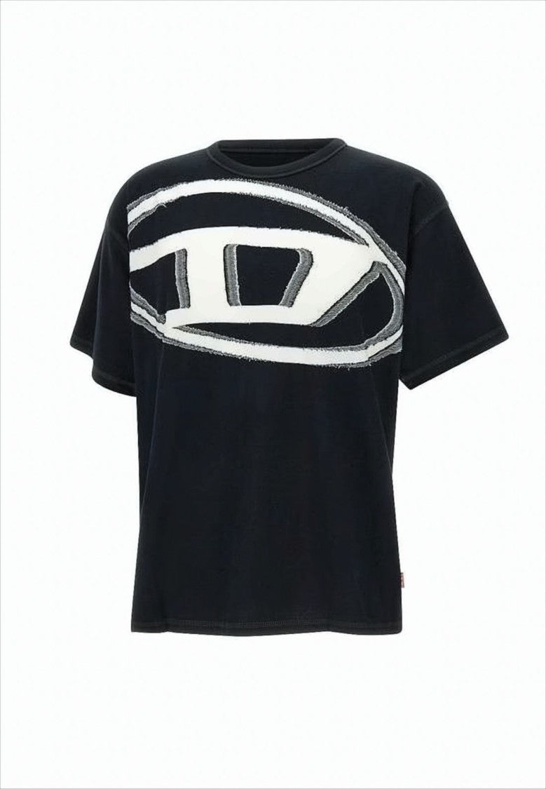 Diesel Relaxed Fit Black T-Shirt