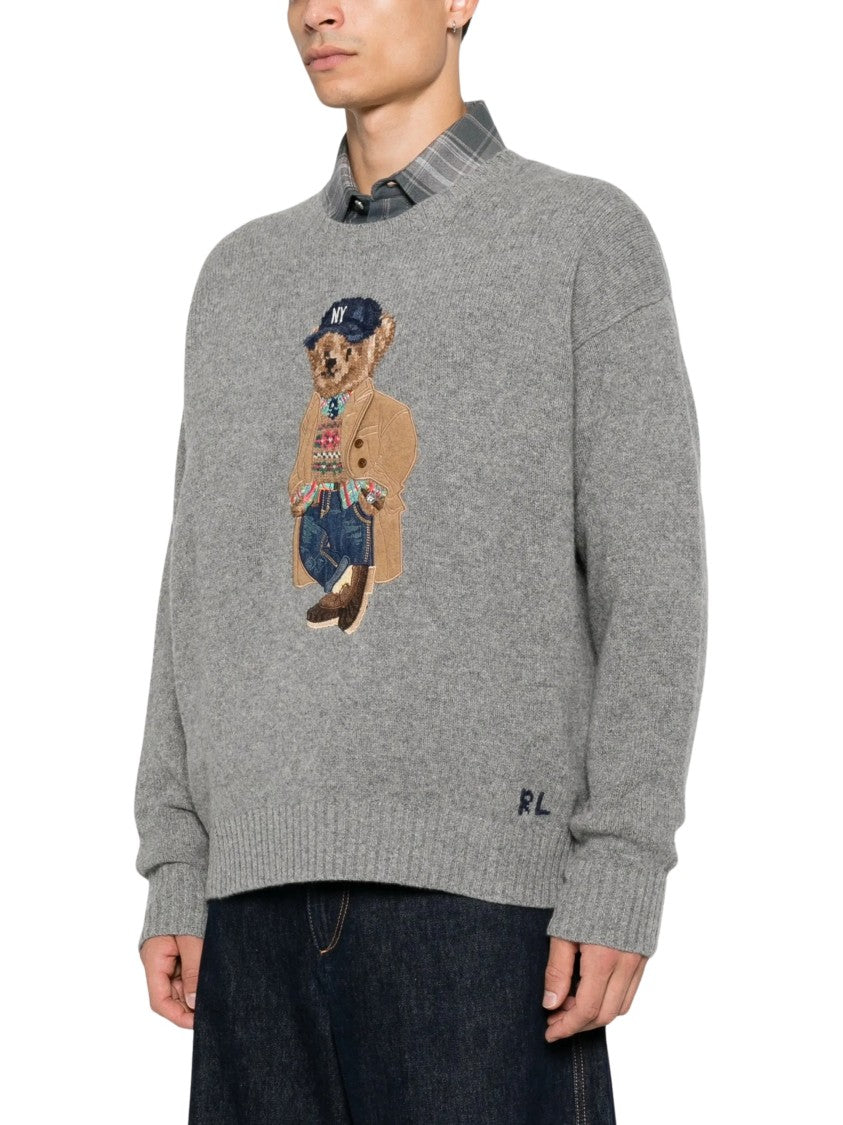 Polo Ralph Lauren Intarsia-Knit Sweater With Polo Bear Motif