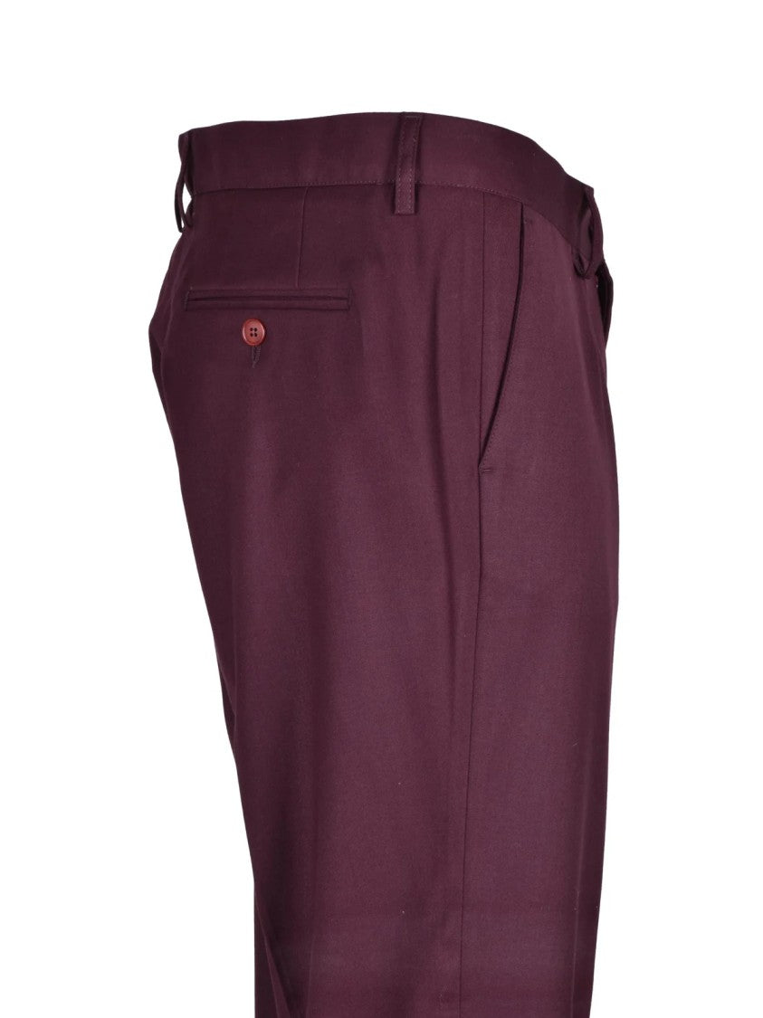 Officina Milanese Red Technical Blend Formal Pants