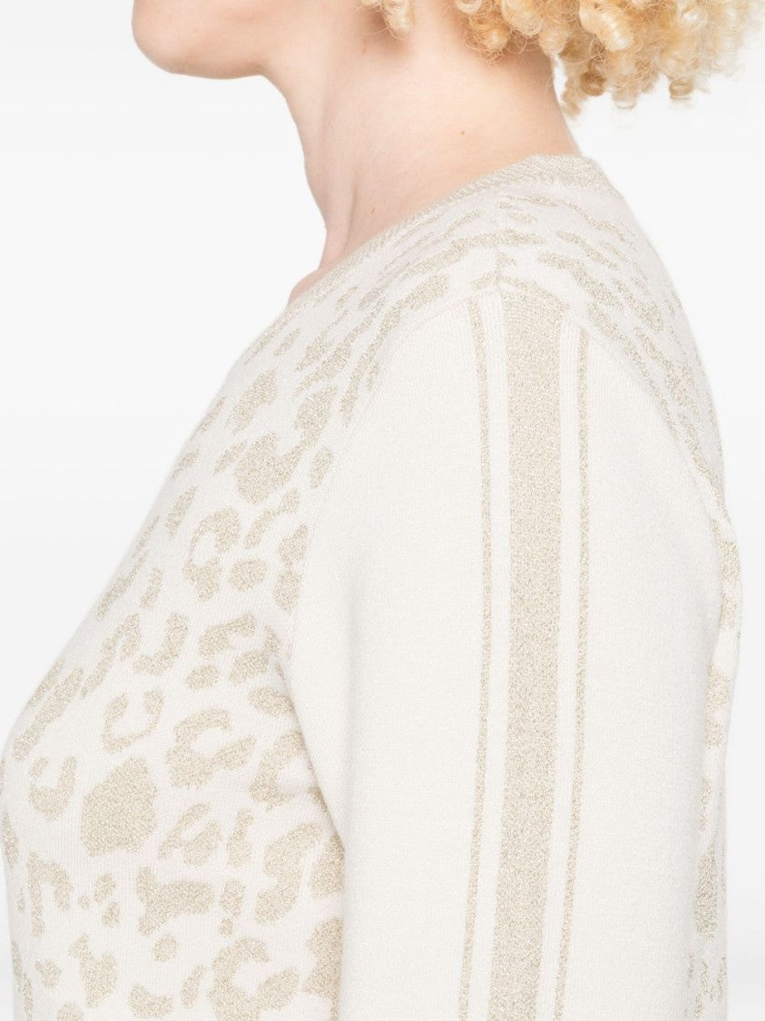 Liu Jo Mini Dress With Elegant Leopard Print