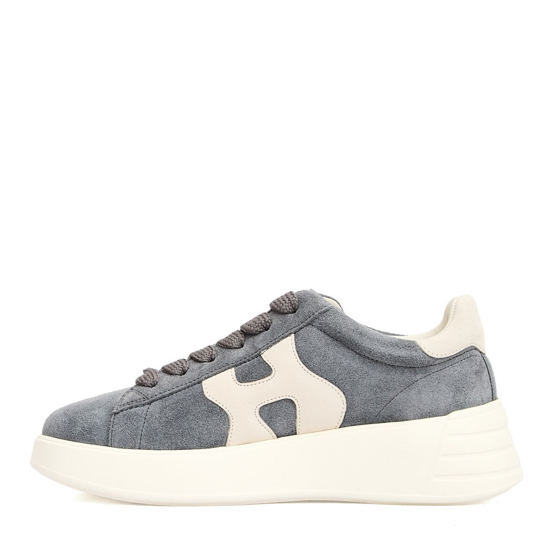 Hogan Rebel Sneakers With Gray Suede Upper