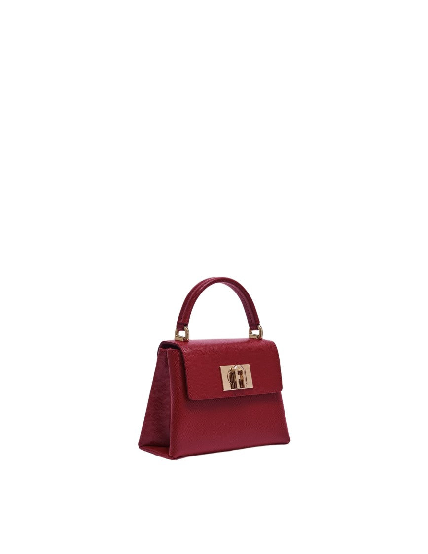 Furla 1927 Mini Leather Top Handle, Cherry Color