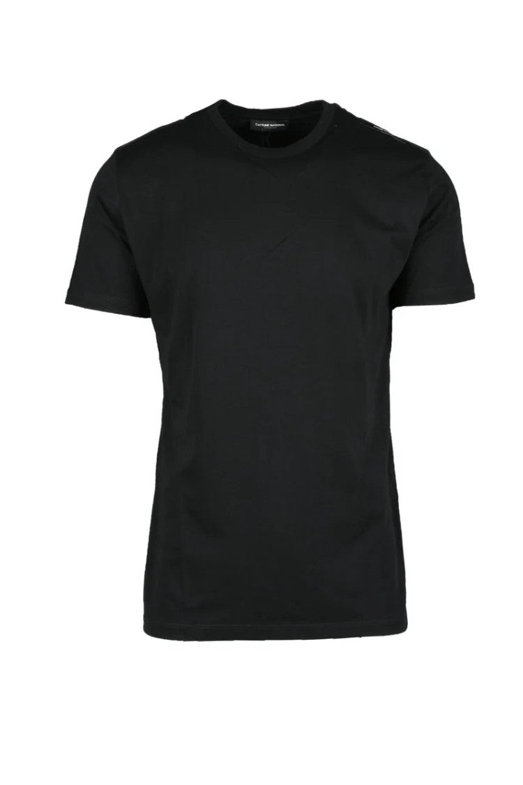 Costume National C. Black Crewneck Cotton T-Shirt