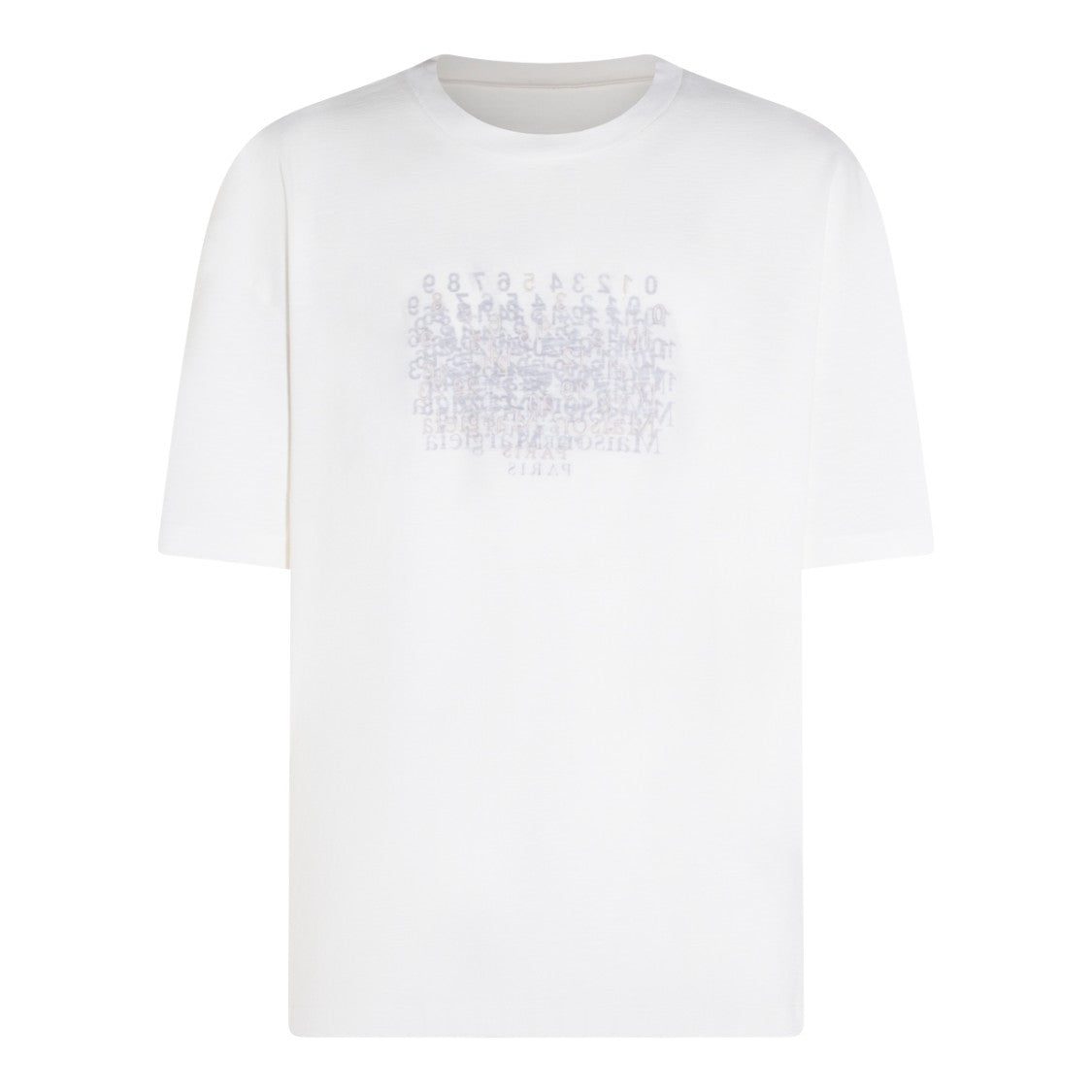 Maison Margiela White Cotton Logo Crew Neck T-Shirt