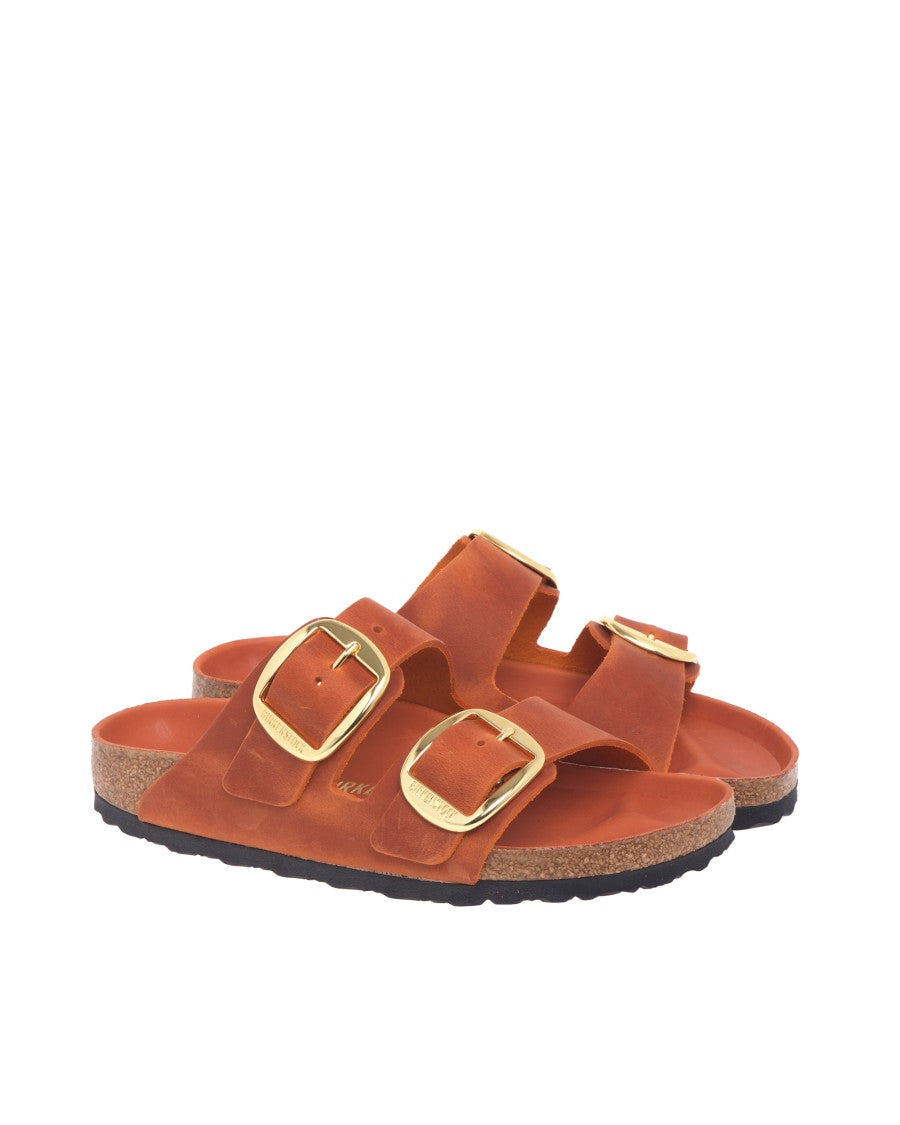 Birkenstock Burnt Orange Arizona Big Buckle Sandals