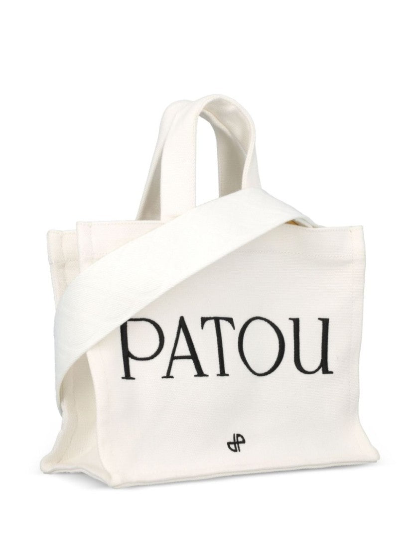Patou Cream White Small Bag With Logo