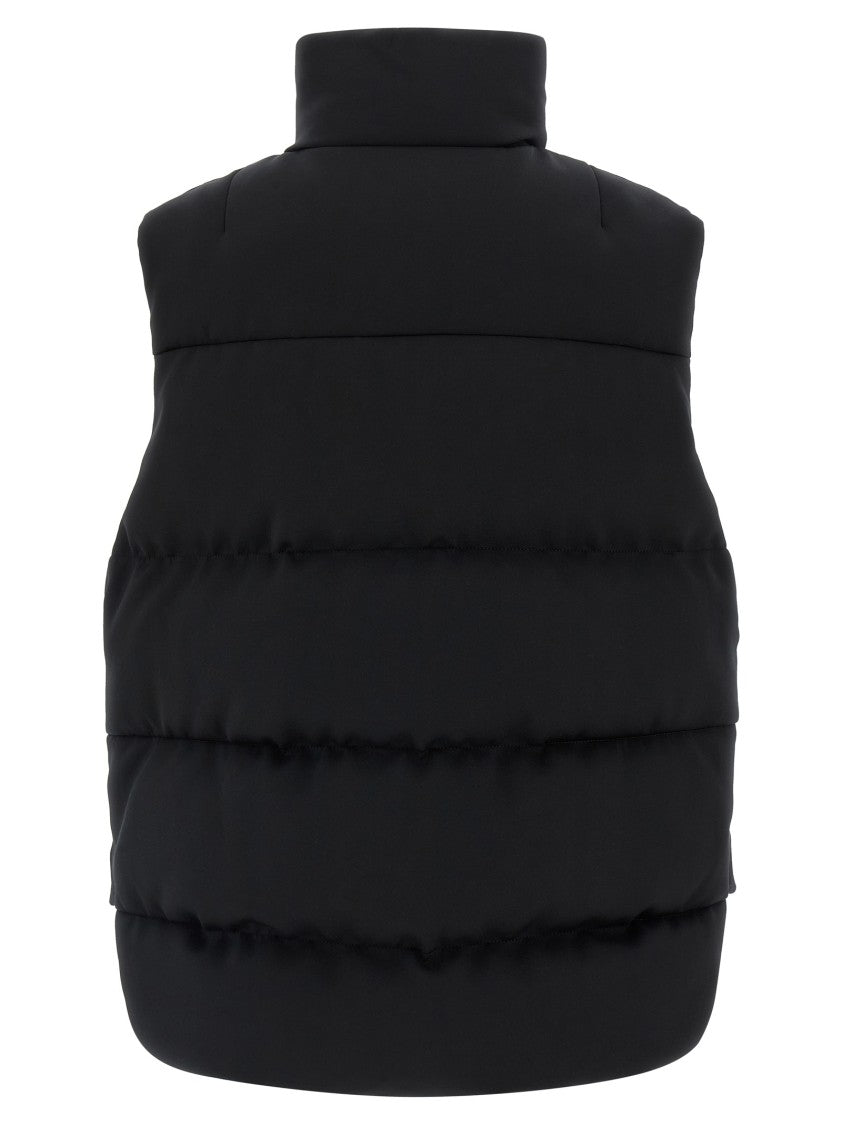 Moncler Genius Quilted Vest With High Neck And Asymmetrical Hem