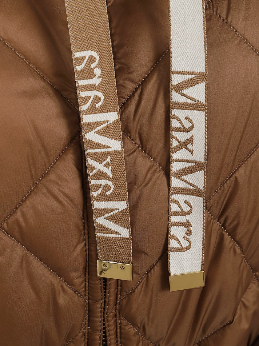 Max Mara Iridescent Nylon Canvas Down Jacket