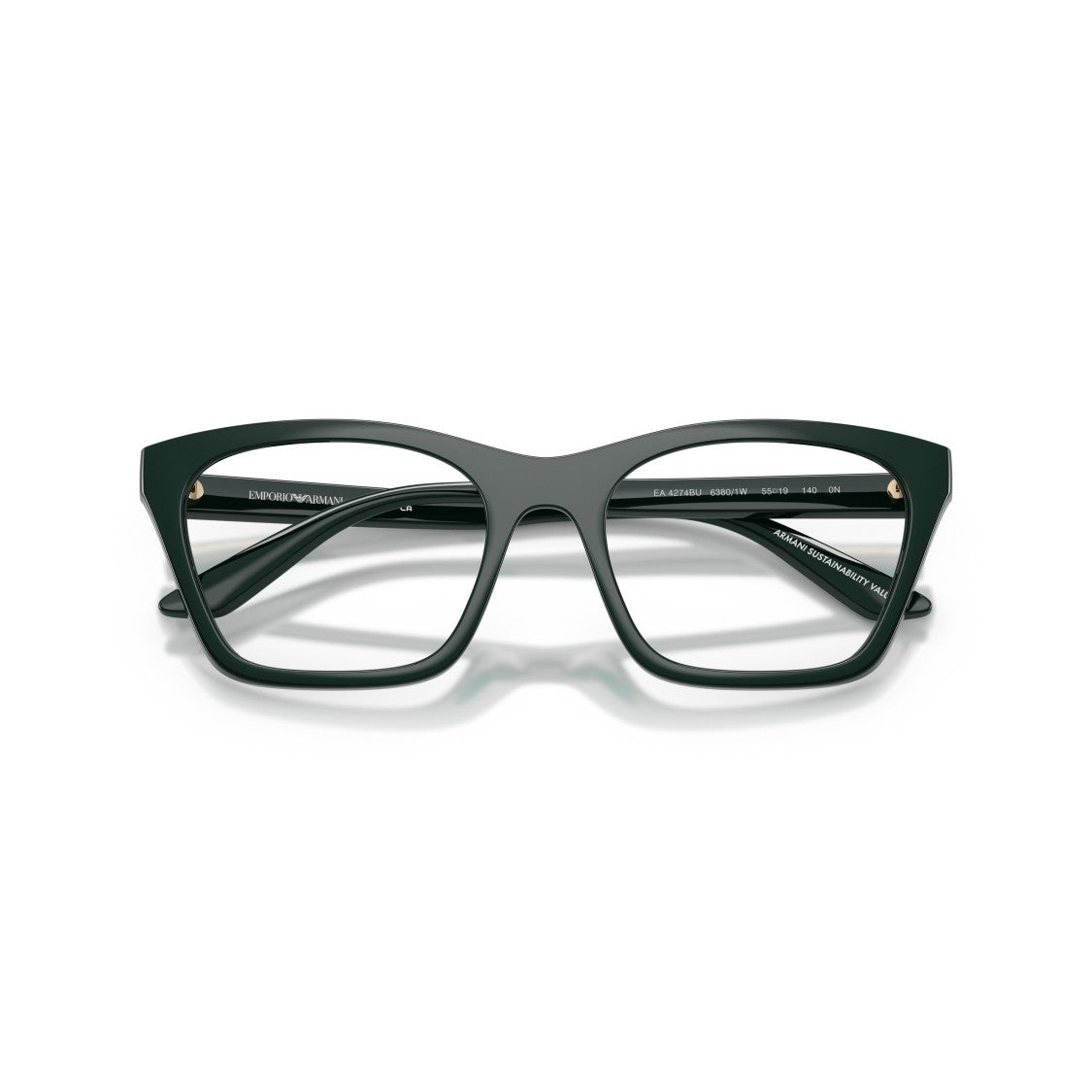 Emporio Armani Oversized Black Square Frame Emporio Armani Eyeglasses