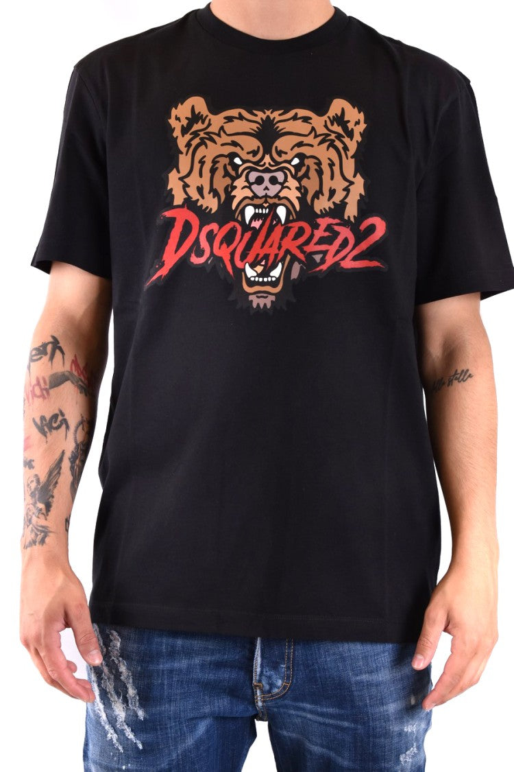 Dsquared2 Graphic Bear Print Relaxed-Fit T-Shirt