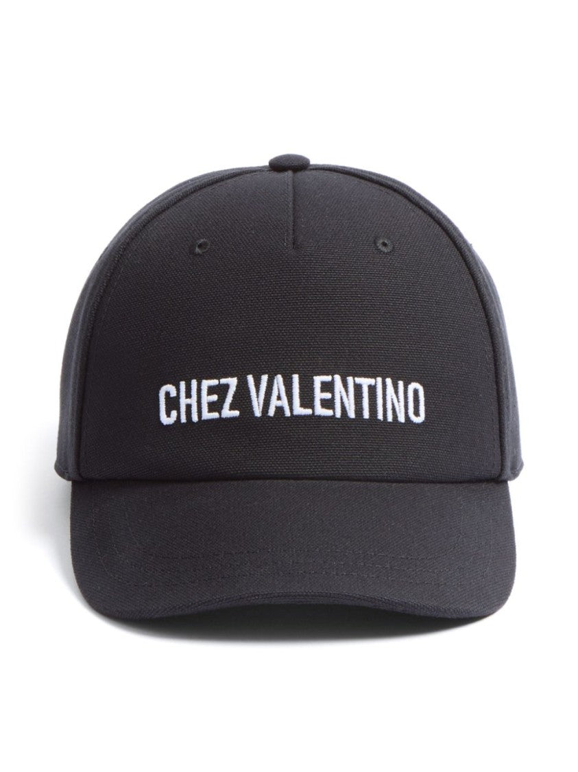 Valentino Structured Black Cap
