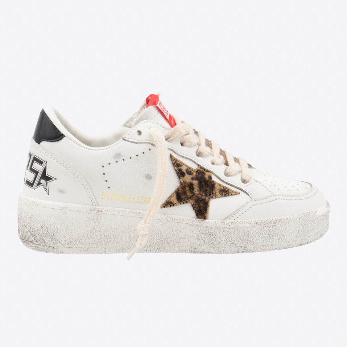 Golden Goose White Leather Ballstar 2 Sneakers