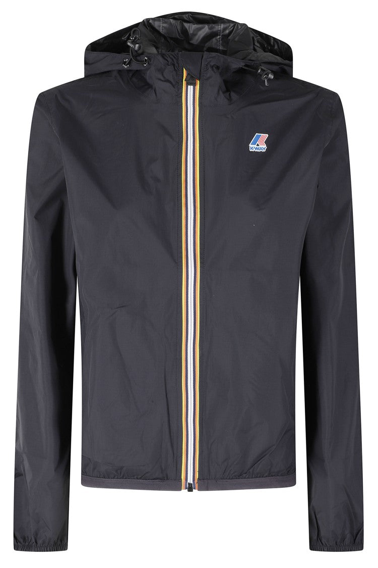 K-Way Black Le Vrai 4 0 Claudette Windproof Hooded Polyamide Jacket