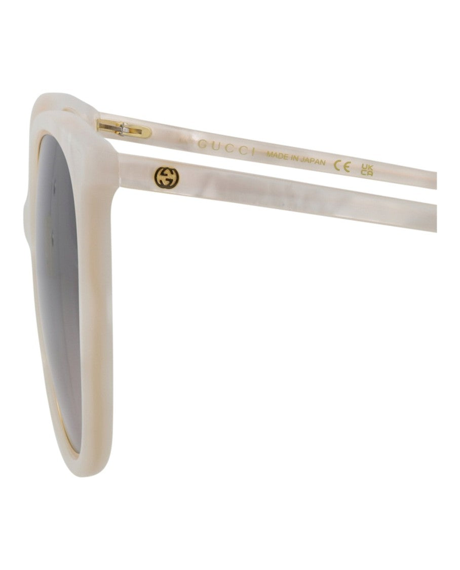 Gucci Round-Frame Acetate Sunglasses With Gradient Lenses