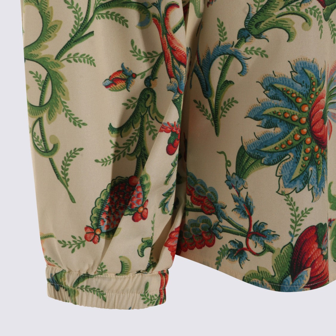 Etro Boxy-Fit Floral Print Cotton Top