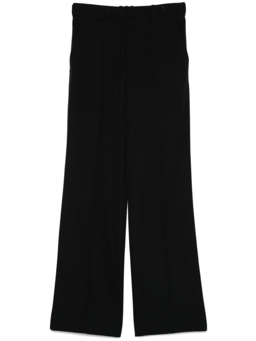 Balmain Black Seamed Slit Pocket Tailored Trousers