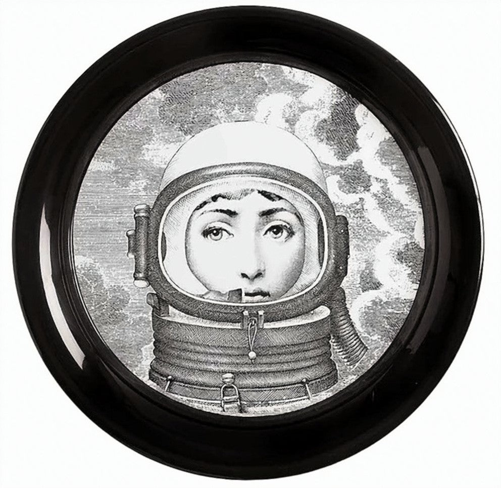 Fornasetti Palombara Tray Round Metal Table Tray