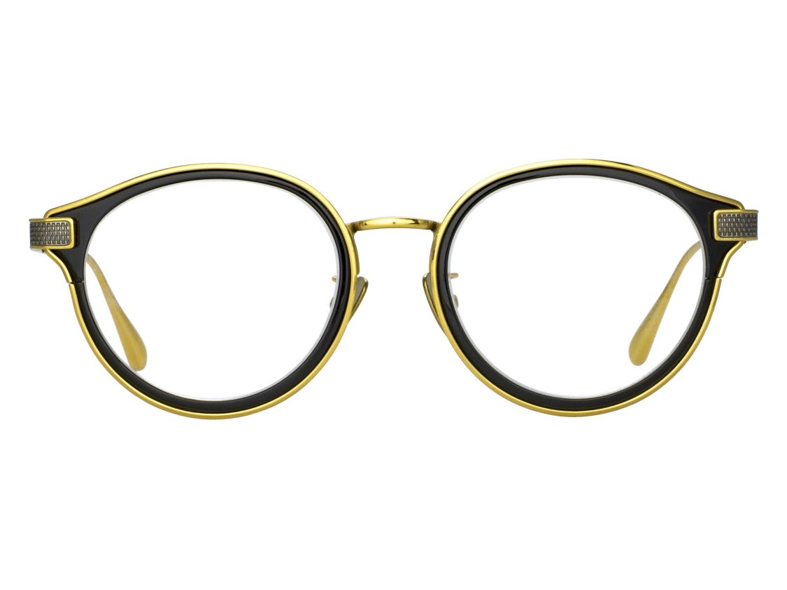 Linda Farrow Gold Lfl1514 Titanium Round Eyeglasses