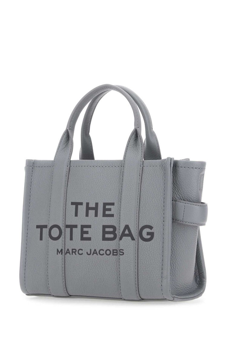Marc Jacobs Grey Leather Mini The Tote Bag Handbag