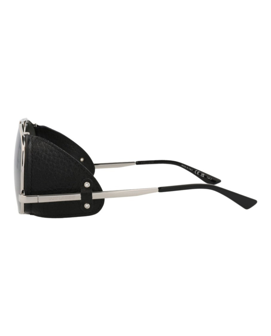 Saint Laurent Aviator-Frame Metal Sunglasses