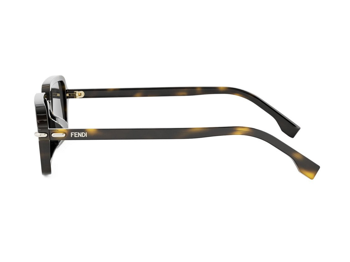 Fendi Fe40174f Oversized Tortoiseshell Square Sunglasses
