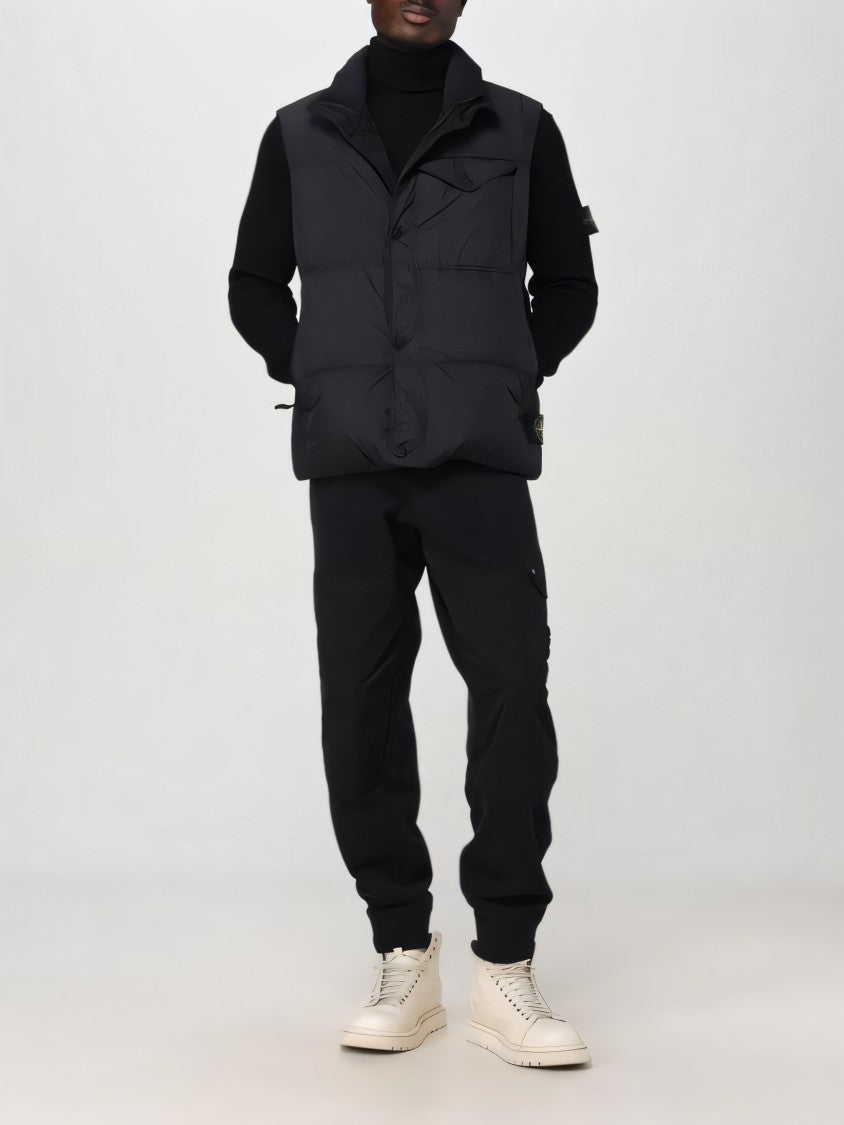 Stone Island Jogger Pants With Elastic Waistband And Cuffs
