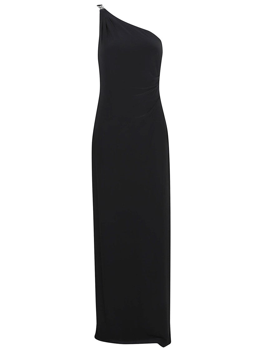 Lauren Ralph Lauren One-Shoulder Midi Dress With Subtle Pleating